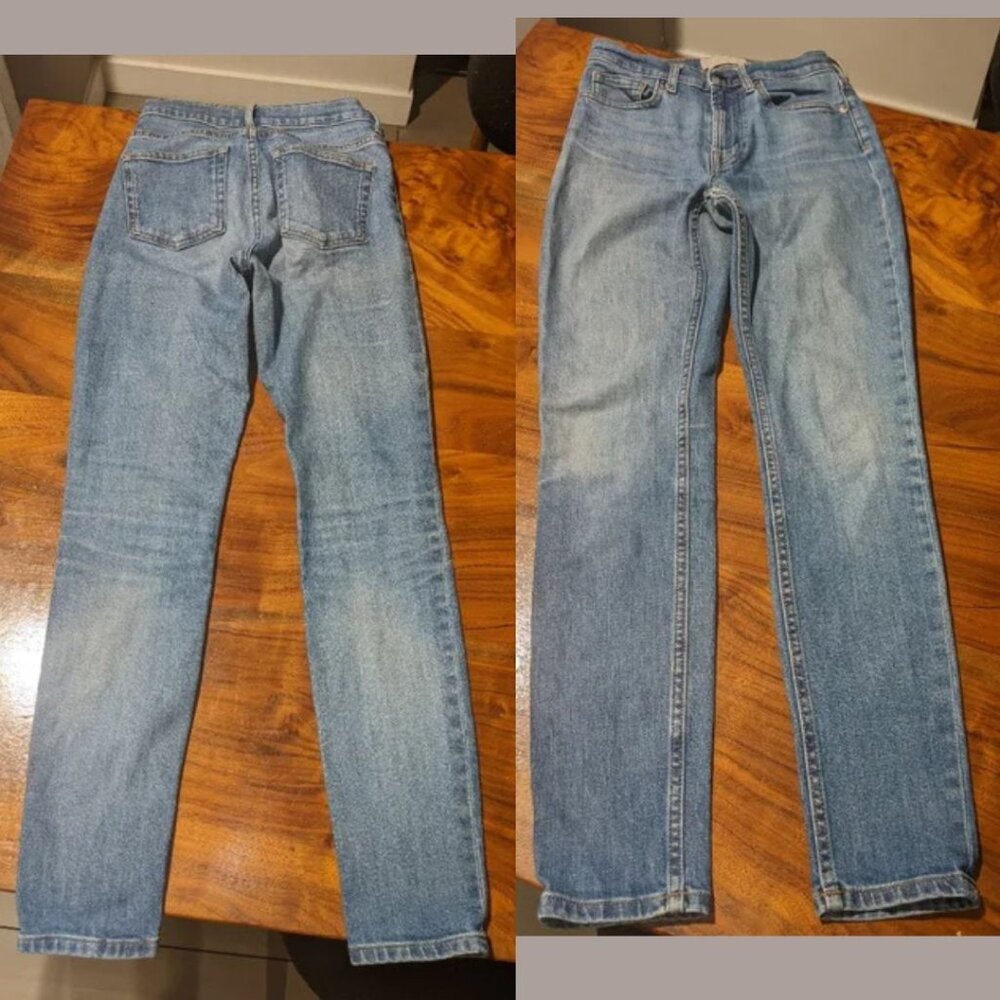 Everlane - High Rise Jeans | Size 25 | Vintage Washed Blue